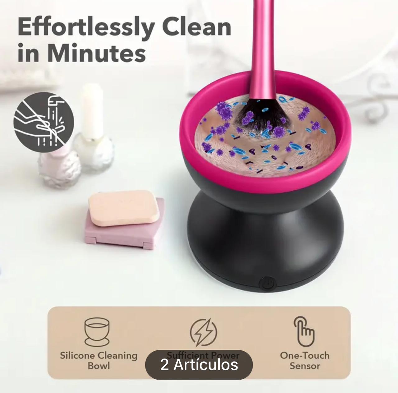 Mini máquina lavadora de brochas de maqu
